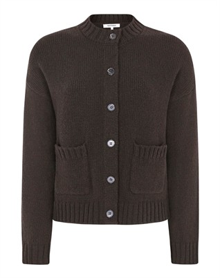 SRTimo Cardigan Strick - Coffee Bean Melange